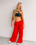 NATION JOGGERS - Red/Dark Red